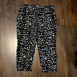 Old navy Harper animal leopard dress pants
